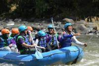 Pacu Andrenalin, Menpora Rafting di Sungai Kelingi