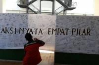 Mahasiswa Bandung Gelar Aksi Nyata Empat Pilar