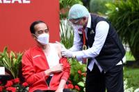 Presiden Jokowi Terima Suntikan Dosis Kedua Vaksin Covid-19