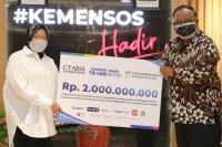 Mensos Terima Bantuan 2 M Dari CT ARSA Foundation Untuk Dapur Umum