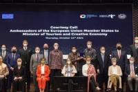 Bahas Sinergi Bidang Parekraf, Menteri Sandi Undang 19 Dubes Uni Eropa