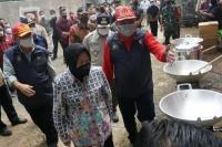 Mensos Risma Tinjau Lumbung Sosial Tulungagung Dan Trenggalek