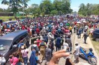 Ribuan Warga Mimika Gelar Aksi Damai Tolak Kriminalisasi Johannes Rettob