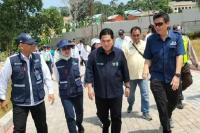 Menteri BUMN Tinjau Persiapan Krakatau Park di Bakauheni