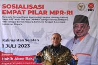 Sosialisasi Empat Pilar, Habib Aboe Bakar Minta Warga Waspada Karhutla