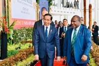 Presiden Jokowi Bertemu Gubernur Jenderal Papua Nugini