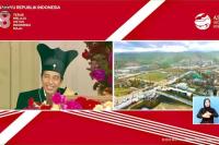 Presiden Jokowi Tersenyum Saat Terima Laporan Progres Pembangunan IKN