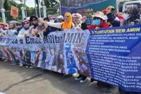 Geruduk Gedung DPR, BEM AMIN Desak Hak Angket Disegerakan