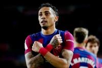 Cedera Otot, Barcelona Kehilangan Raphinha Selama Sebulan