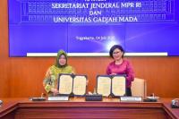 Sekretariat Jenderal MPR RI dan UGM Jalin Kerja Sama Penguatan Kajian Ketatanegaraan