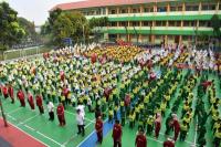 Mendikdasmen Ajak 1000 Siswa SD di Pamulang Senam Bareng